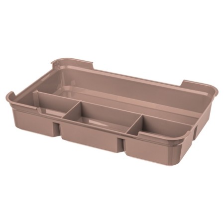Universal Grand Box box, brown color, with locks and an argana insert, 6.65 liters.-5