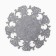 Napkin New Year's decorative shade "Bells", gray color, D 30 cm, felt
