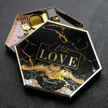 A set of four cutlery "with love", 26.5 cm-3