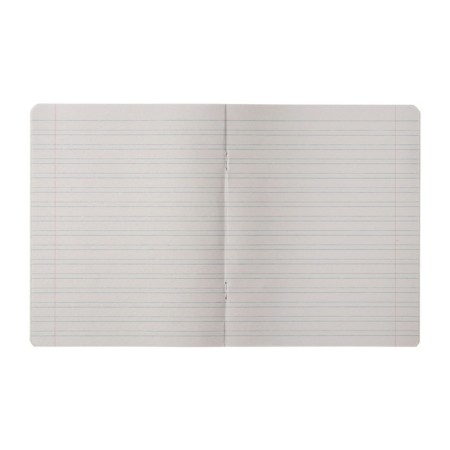 Notebook 12 sheets in the narrow line Calligrata "Plain classic with a corner. Economy", cover coated cardboard, VD-smoke, block No. 2 (gray sheets), mix-1