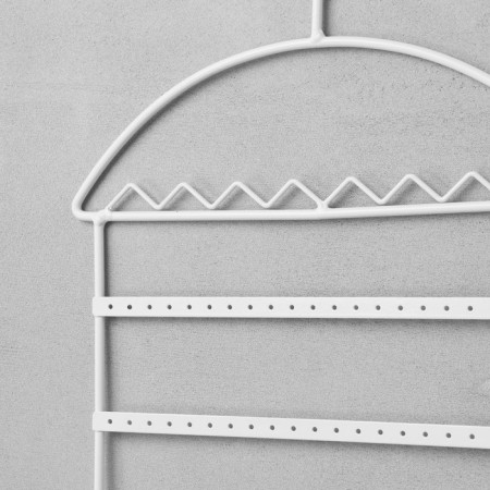 Organizer for jewelry "Hangers", 28 × 6.7 × 36 cm, white color-5