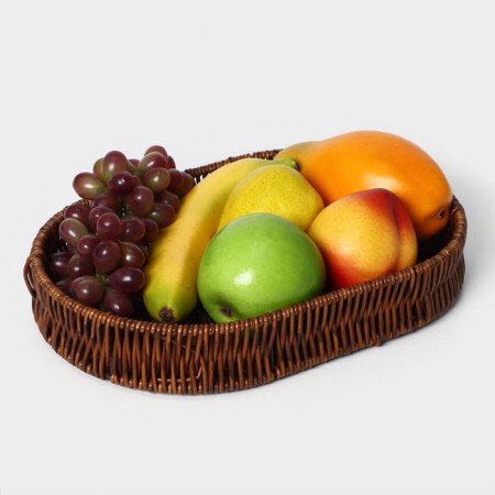 Basket for fruits and bread of the deed "Ohio", 31 × 21 × 5 cm, oval-1