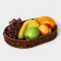 Basket for fruits and bread of the deed "Ohio", 31 × 21 × 5 cm, oval