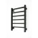 Electric towel Grois Alex, 400x600 mm, 6 crossbars, lower, black