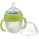A bottle for feeding M&B, SHG Ø70mm, 150ml., With handles, silicone flask, green color