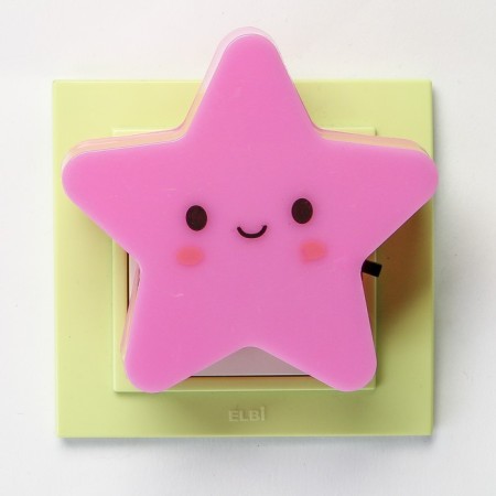 Night Plastic LED "Star" with a 220V circuit breaker mix 8x8.5x5 cm Risalux-5
