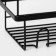 Bath shelf straight, 33 × 12 × 9 cm, black color
