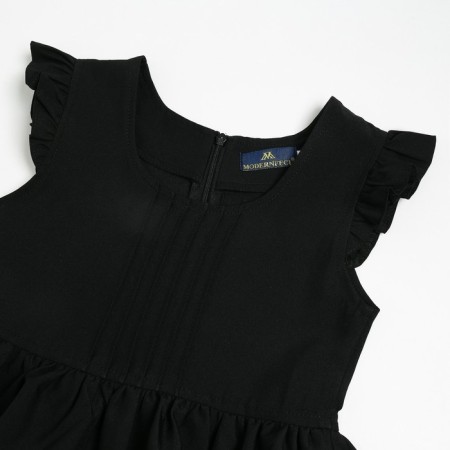 School sundress for girls, black color, height 146 cm-5