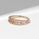 Ring Xuping waves, white color in gold, size 18