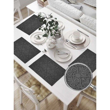 Set of napkins for setting the table "Luxury Empire", rectangular, size 32x46 cm, 4 pcs-1