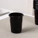 A single -alarm plastic glass, 100 ml, black color