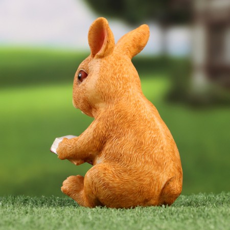 Garden figure "Bunny reads the book" 10x8x15cm-2