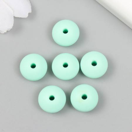 Busina silicone "flattened" mint green d = 1.2 cm-1
