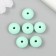 Busina silicone "flattened" mint green d = 1.2 cm