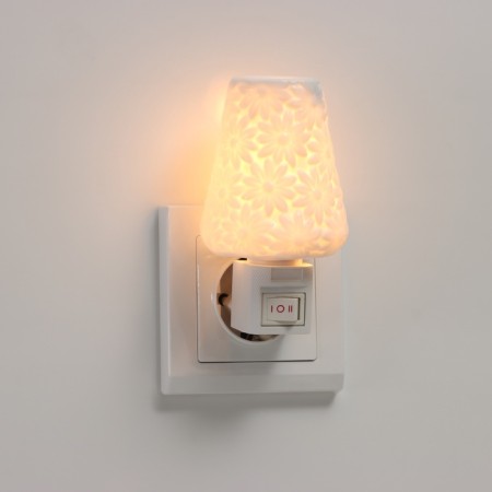 Lamp "Flowers" 1x7W E11 white 7x7x12cm-5