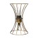 E27 40W Gold 16x16x23cm Risalux desktop