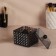 Organizer for storage "Black Secret", with a lid, 9.5 × 9.5 × 7 cm, black color black