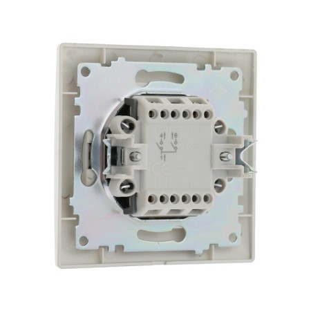 Luazon Lighting "Antei" switch, 10 A, 2 keys, hidden, silver-2