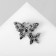Book "butterflies fluttering", the color is gray in silver