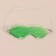 Gel mask for the eyes, 18.5 × 5 cm, green color