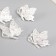 Decor for creativity Metal "Flight of butterflies" silver 3x2.6x0.9 cm