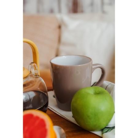 Mug ceramic shade "Dyma", 360 ml, brown color-6