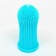Brush for brushing animal teeth, 5.5 x 2.5 cm, blue, container 7 x 4 cm