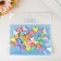 Beads for creativity plastic "Butterflies. Pastel colors" set 41 pcs 15 grams 1.3x1.5 cm
