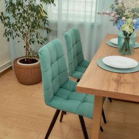 Dining stool Polini Home Berlin SM, mint-black color-8