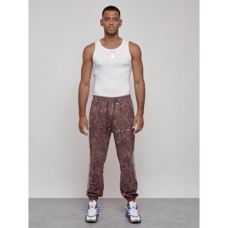 Joggers male, size 56, brown color-3