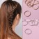 Hair piercing "Rings", D = 1.4 cm, 10 pcs, silver color