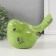Pig a piggy bank Ceramics "Green Sparrows" 18.8 11.9x13 cm