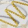 Decorative braid, 6 mm, 10 ± 1 m, gold color