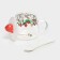 Glass mug with a ceramic lid and a spoon "Berry", 500 ml