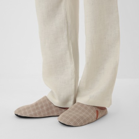 Male slippers, size 44-45, beige color-8