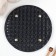 The basis for knitted products to the leatherette "round braid" black 15x15 cm