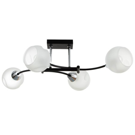 Svetogor chandelier "Mir" 4x60W E27 Black/Chrome-1