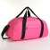 Sports bag with lightning, long belt, external pocket, pink color