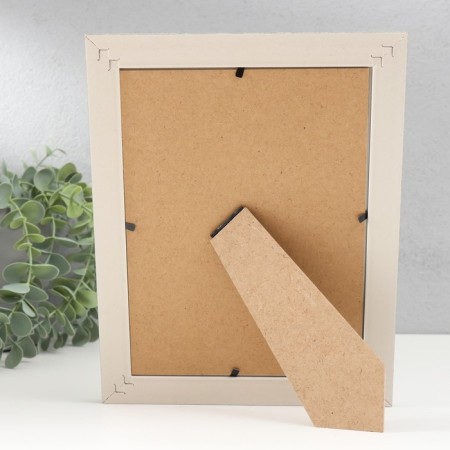 Photo frame plastic 15x20 cm "Gray marble chips" Silver stroke 24x19 cm-3