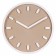 Wall clock, interior "minimal", silent, D-30 cm, beige