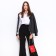 Bag Cross-Bodi with a zipper, red color