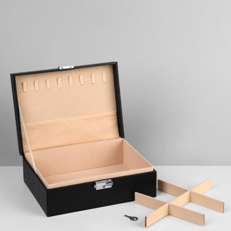 Strack for jewelry "Casket" A removable stand, 17 × 23 × 8.5 cm, black color-9