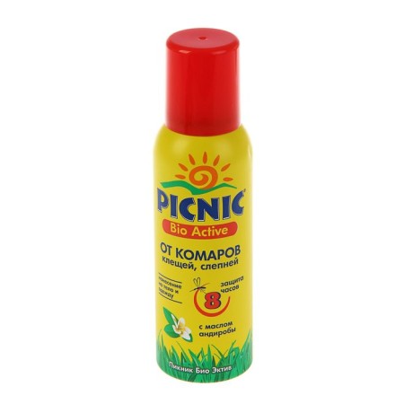 Aerosol from Picnic Bio Active insects, repellent, from mosquitoes, ticks and blind, 125 ml