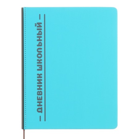 Universal diary for grades 1-11 Excellent, solid cover of artificial leather, silkography, lies, 48 ​​sheets, blue