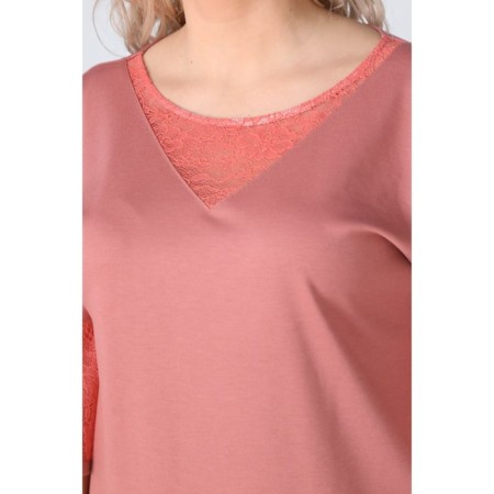 Female dress, size 62, peach color-9
