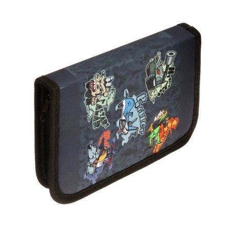 School pencil case with a zipper 13 x 19.5 cm "cars" fabric, 1 section-2