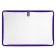 Plastic folder A4, 325 x 230 x 25 mm, lightning around, calligrata "office", PM-A4-01, 0.5 mm, transparent, purple
