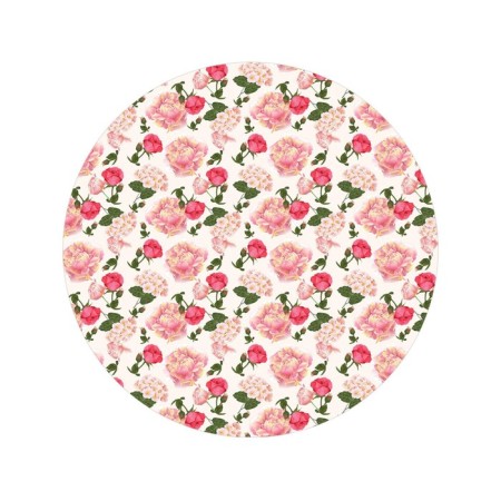 Pareo and beach rug "Queen of Flowers", d = 150 cm