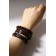Bracelet Skin "Parun", brown color, d = 7.5 cm