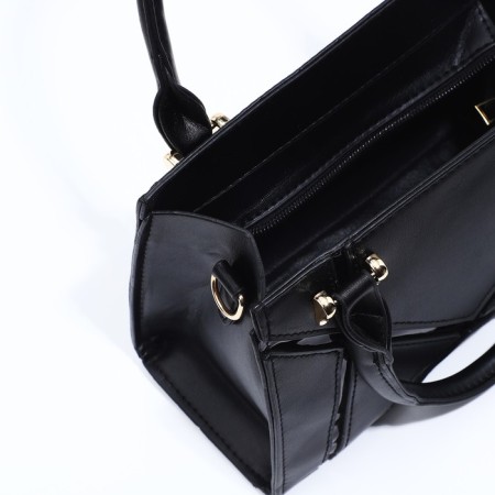 Bag Female Tout with zipper, black color-6